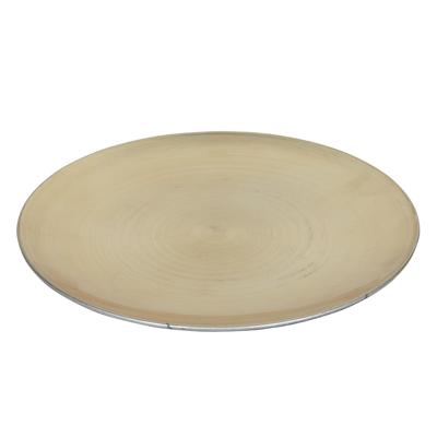 Onderbord metallic goud kunststof Ø25cm