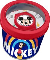 Disney horloge in blik Mickey Mouse junior 23 cm rood - thumbnail