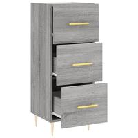 Dressoir 34,5x34x90 cm bewerkt hout grijs sonoma eikenkleurig - thumbnail