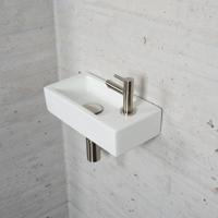 Wiesbaden Fonteinset Mat Wit Color RVS - Fonteinset Met Amador Kraan - thumbnail