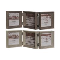Fotolijsten Home ESPRIT Bruin Beige Kristal polyestyreen 38 X 3 X 12 cm (2 Stuks) - thumbnail