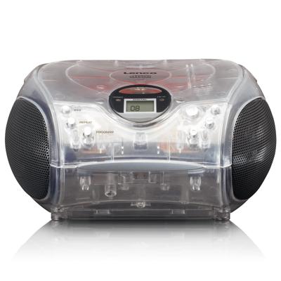 Draagbare stereo FM-radio met CD-speler Transparant Draagbare stereo FM-radio met CD-speler Transparant