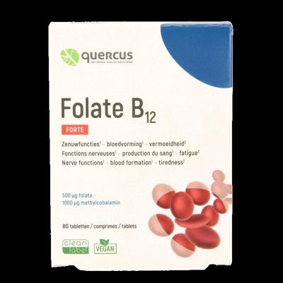 Quercus Folate B12 80 Tabletten