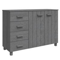 Dressoir 113x40x80 cm massief grenenhout donkergrijs - thumbnail