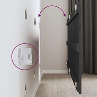 Wandhoofdbord 147x3x60 cm massief grenenhout grijs - thumbnail