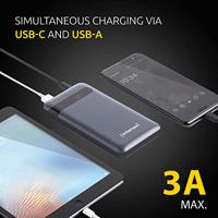 Intenso PD10000 Powerbank 10000 mAh Quick Charge 3.0, USB PD 3.0 LiPo Zwart Statusweergave - thumbnail