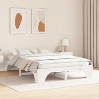 Bedframe Wit 140 x 200 cm Massief grenenhout - thumbnail