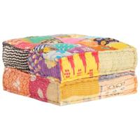 Poef 60x70x36 cm stof patchwork - thumbnail