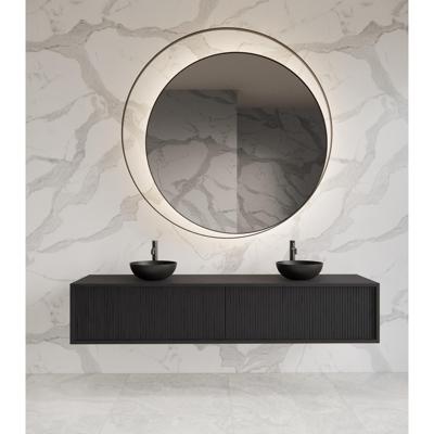 Onderkast Gliss Design Heronimus 160x45x35 cm 2 Laden Met Topplaat Black Veneer