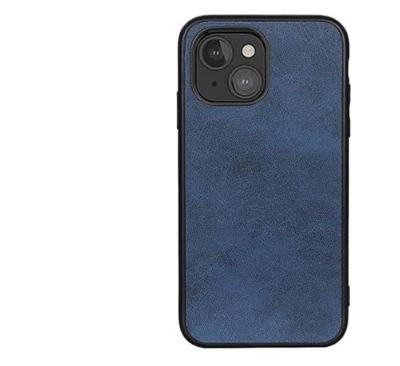 Casecentive Shockproof Leren back case iPhone 13 Mini blauw
