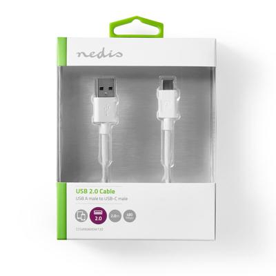 USB 2.0 Kabel USB-C Male - A Male [CCGW60600WT20] 2 meter wit