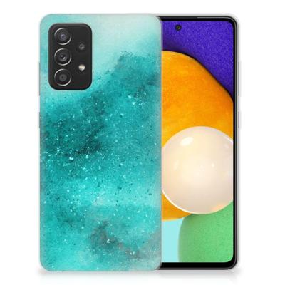 Smartphone hoesje Samsung Galaxy A52 (5G/4G) Painting Blue Smartphone hoesje Samsung Galaxy A52 (5G/4G) Painting Blue