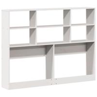 Hoofdbord met opbergruimte 140 cm massief grenenhout wit - thumbnail