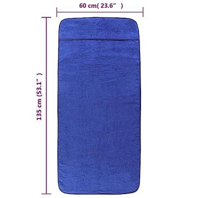 VidaXL Strandhanddoeken 6 st 400 g/m² 60x135 cm stof koningsblauw VidaXL Strandhanddoeken 6 st 400 g/m² 60x135 cm stof koningsblauw