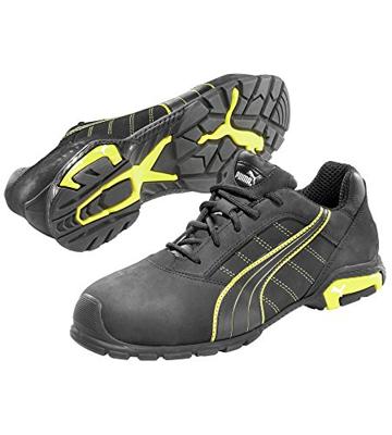 Puma Veiligheidsschoen | maat 41 zwart/geel | S3 SRC EN ISO 20345 | nubuckleer | 1 stuk - 64.271.0-41 64.271.0-41