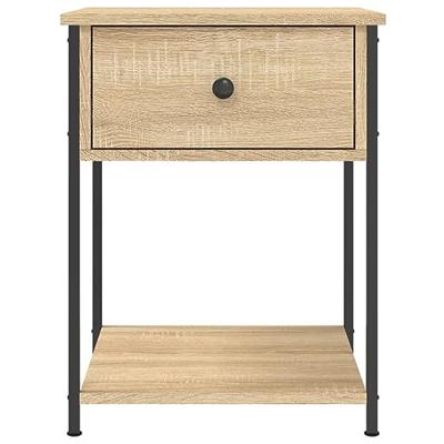 Nachtkastjes 2 st 44x45x58 cm sonoma eikenkleurig