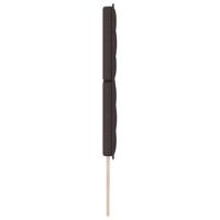 LED Hoofdbord met LED-striplichten Donkerbruin 200 cm Polyester - thumbnail