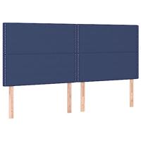 Bedframe zonder matras stof blauw 180x200 cm - thumbnail