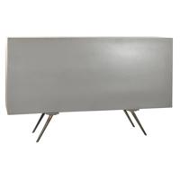 Dressoir DKD Home Decor Grijs Gouden Metaal Wit Mangohout (152 x 43 x 84 cm) - thumbnail