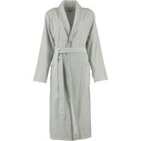 Cawö Cawö Dames Badjas met Sjaalkraag 3423 Silber 50 - thumbnail