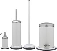 Pedaalemmer Acero 22 X 28 cm Hoogwaardig Staal Wit - thumbnail