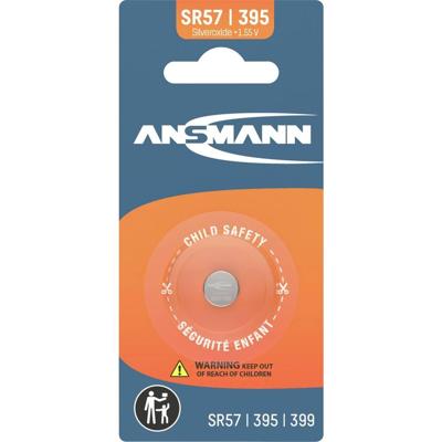 Ansmann Knoopcel 395 1.55 V 1 stuk(s) 37 mAh Zilveroxide Silberoxid Knopfzelle SR57 / SR924 / 395 / 399 Ansmann Knoopcel 395 1.55 V 1 stuk(s) 37 mAh Zilveroxide Silberoxid Knopfzelle SR57 / SR924 / 395 / 399