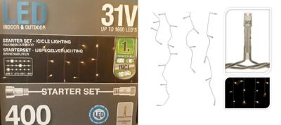 IJspegelverlichting Koppelbaar Startset 400 LED 3,2m