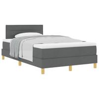 Donkergrijs Boxspringbed met matras 120x190 cm - thumbnail