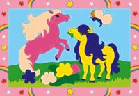 Ravensburger creart schilderen op nummer - springende pony&apos;s - thumbnail
