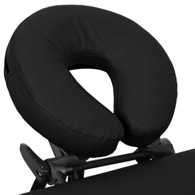 VidaXL Massagetafel met 4 zones inklapbaar aluminum frame zwart