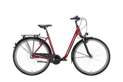 BRENNABOR stadsfiets "c-24" mod. 24 bike city c-24 28/50 deep 3sp.red/rose