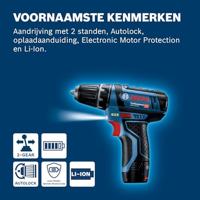 Bosch prof schroefboormachine gsr 12v-15 - thumbnail