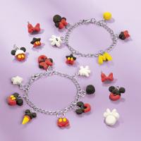 Intro Totum disney mickey en minnie mouse bedelarmbandjes maken 2 stuks - thumbnail