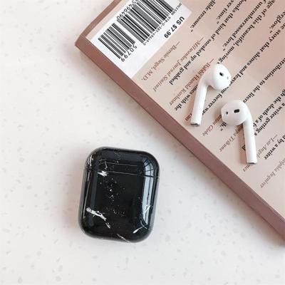 Marmerpatroon draadloze oortelefoon opladen vak beschermhoes voor Apple luchtpods 1/2
