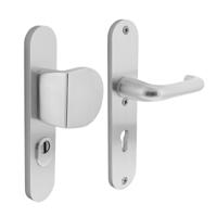 Intersteel Voordeurbeslag ovaalVurano kerntrekbeveiliging PC 72mm RVS - 0082.379636 - thumbnail