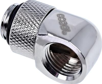 Alphacool Eiszapfen Adapter 90 Grad G1/4 Zoll AG auf G1/4 Zoll IG Waterkoelinghoekverbinder