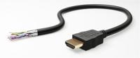 HDMI kabel - 2.0 - High Speed - Geschikt voor 4K Ultra HD 2160p en 3D-weergave - Beschikt over Ethernet - 1 meter - Korte HDMI kabel - Zwart - thumbnail