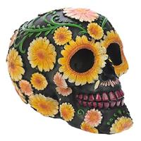 Dia de los Muertos Mexicaans Doodshoofd Madeliefjes Woonaccessoire - thumbnail