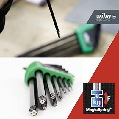 Wiha Stiftsleutelset | in ErgoStar houder | TORX® | MagicSpring® | 14-delig | chemisch gezwart | in blister - 43848 - 43848 - thumbnail