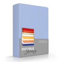 Romanette Hoeslaken Double Jersey Blauw-160/180 x 200/210/220 cm - thumbnail