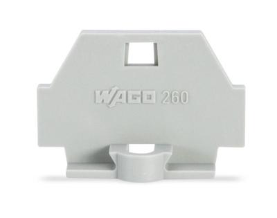 WAGO 260-361 Afsluitplaat Grijs 1 stuk(s)