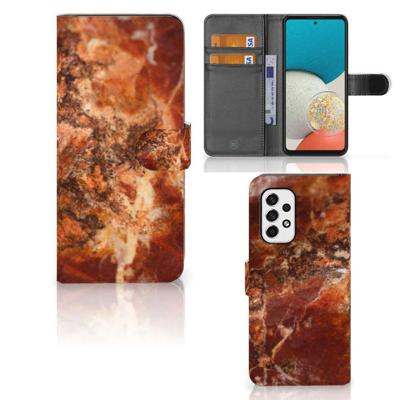 Samsung Galaxy A53 | Bookcase | Marmer Bruin