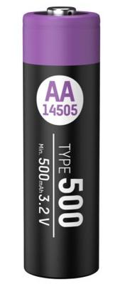 Ansmann Lithium-Eisenphosphat Akku Mignon AA 500 mAh Oplaadbare AA batterij (penlite) LiFePO4 500 mAh 3.2 V 1 stuk(s)