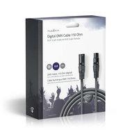 Benel xlr kabel 3-pins xlr male naar female 10m