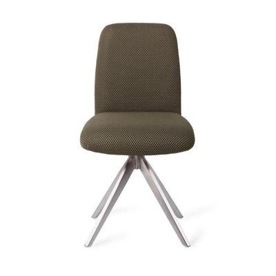 Jesper Home Eetkamerstoel 'Taiwa' Turn Steel, kleur Jungle Jewel