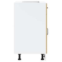 Keuken onderkast Kalmar bewerkt hout artisanaal eikenkleur - thumbnail