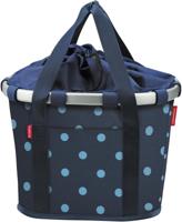 KLICKFIX Rixen & kaul shoppertas "bikebasket" shop.bag r&k bikebasket mixed dots blue - thumbnail