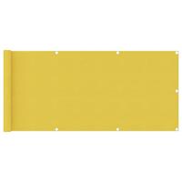 VidaXL Balkonscherm 75x400 cm hdpe geel - thumbnail