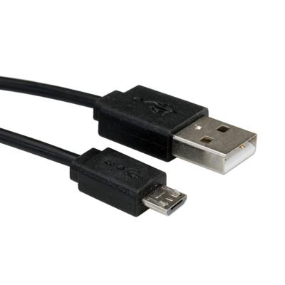 ROLINE USB 2.0 Spiraalkabel, A male - Micro B male, 1 m