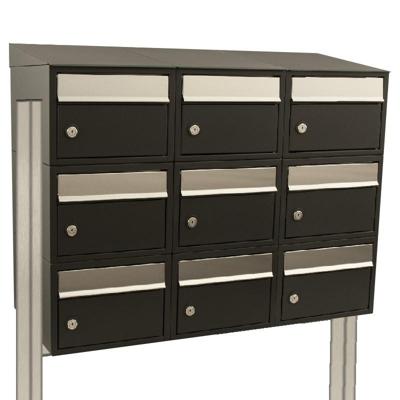 Stoer! Brickset 3-Breed, 3-Hoog Met Dak Op Statief Zwart - 40215070_3x3ds Stoer! Brickset 3-Breed, 3-Hoog Met Dak Op Statief Zwart - 40215070_3x3ds